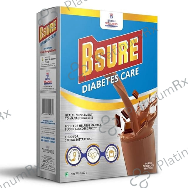 B Sure Diabetes Chocolate Flavour Powder 400gm