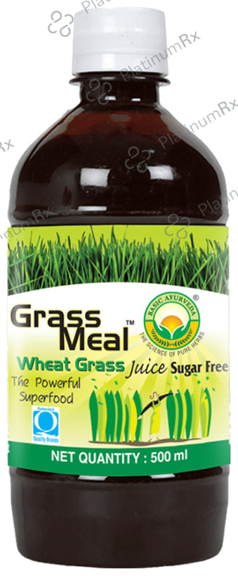 Basic Ayurveda Grass Meal Wheat Grass Juice Sugar Free 500 ml
