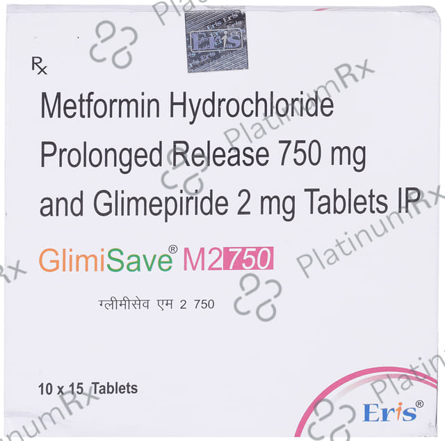 Glimisave M 2/750mg Tablet PR 15s