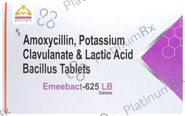 Emeebact LB 500mg/125mg Tablet