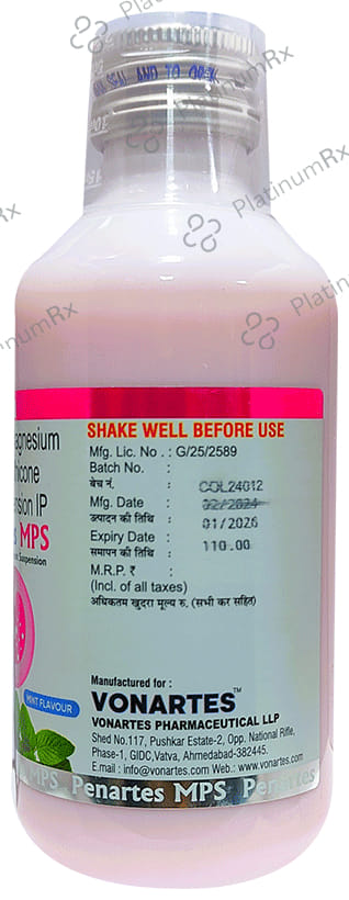 Penartes MPS Oral Suspension Mint Sugar Free