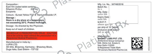 Rifastop 200mg Tablet 10s