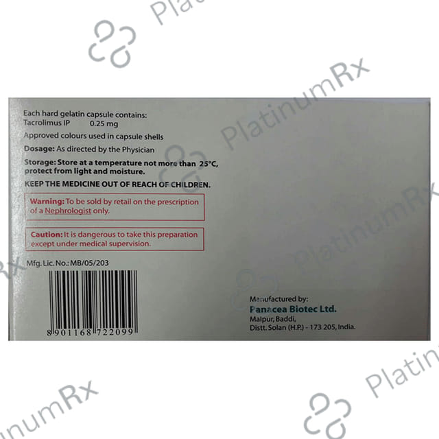 Pangraf 0.25mg Capsule 10s