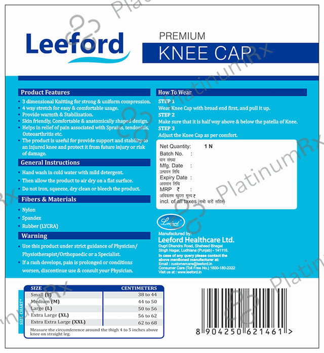 Leeford Soft Premium Knee Capsule XL