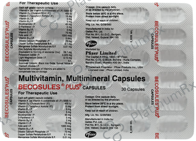 Becosules Plus Capsule 30s
