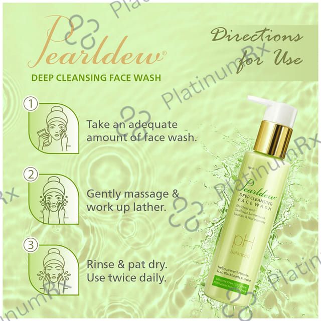 Pearldew Deep Cleansing Face Wash (100ml Each) 1 Bottle