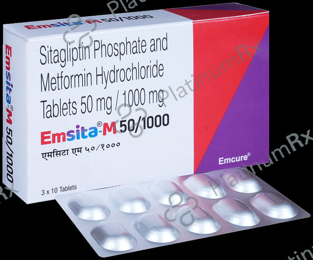 Emsita M 50mg/1000mg Tablet
