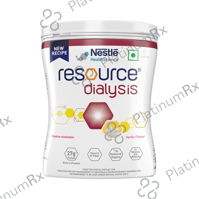 Nestle Health Science Resource Dialysis Supplement with Protein, Low GI & Electrolytes - Flavour Powder Vanilla