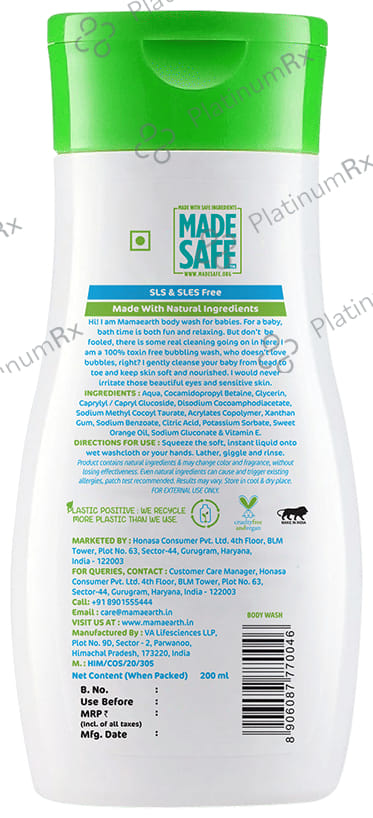 Mamaearth Baby Body Wash 200ml