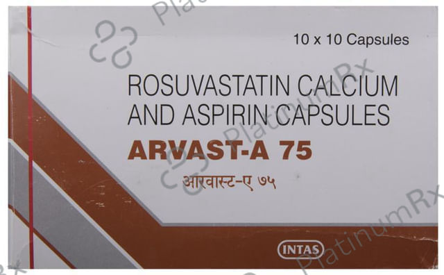 Arvast A 75/10mg Capsule 10s
