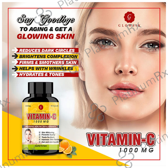 Glowsik Vitamin C 1000mg Capsule 90s
