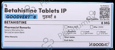 Goodvert 8mg Tablet 10s