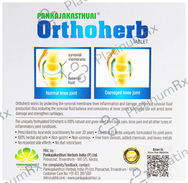 Pankajakasthuri Orthoherb Tablet 60s