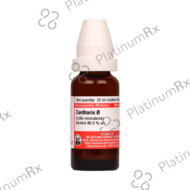 Dr Willmar Schwabe Germany Cantharis Mother Tincture Q