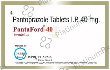 Pantaford 40mg Tablet 10s Oxpro Pharma Pvt. Ltd.