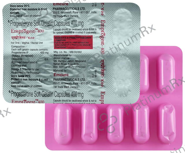 Emprogest 400 Soft Gelatin Capsule