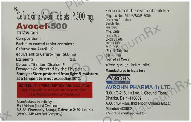 Avocef 500mg Tablet 10s