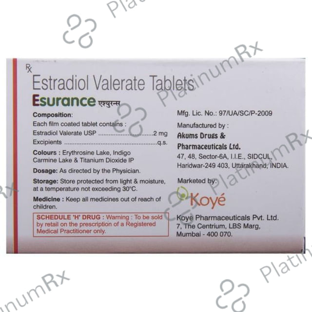 Esurance 2mg Tablet 28s