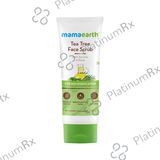 Mamaearth Tea Tree Face Scrub - Paraben & SLS-Free - For All Skin Types