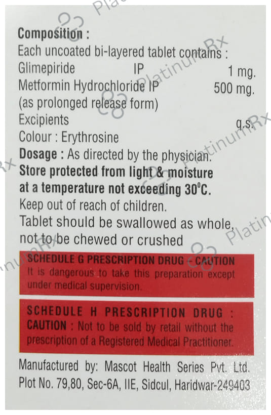 Glimezan 1 Tablet PR 10s