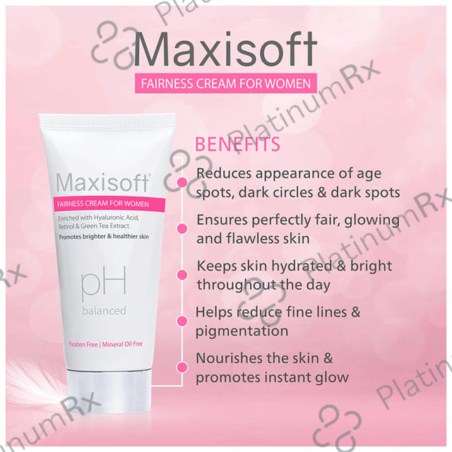 Maxisoft Fairness Cream for Women (50gm Each) 4 Tubes