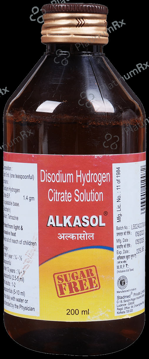 Alkasol 1.14gm Oral Solution Sugar Free 200ml