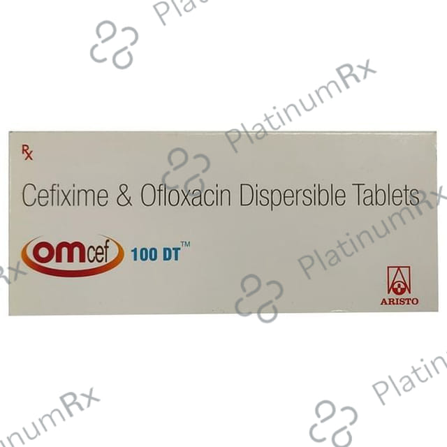 Omcef 100mg/100mg Tablet DT