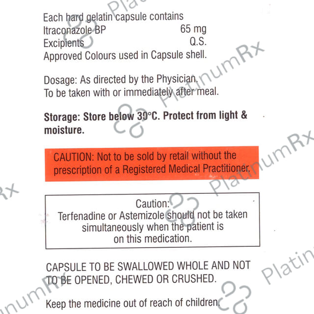 Funzi IT SB 65mg Capsule 10s