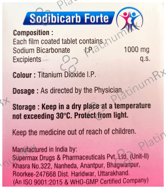 Sodibicarb Forte 1000mg Tablet 15s