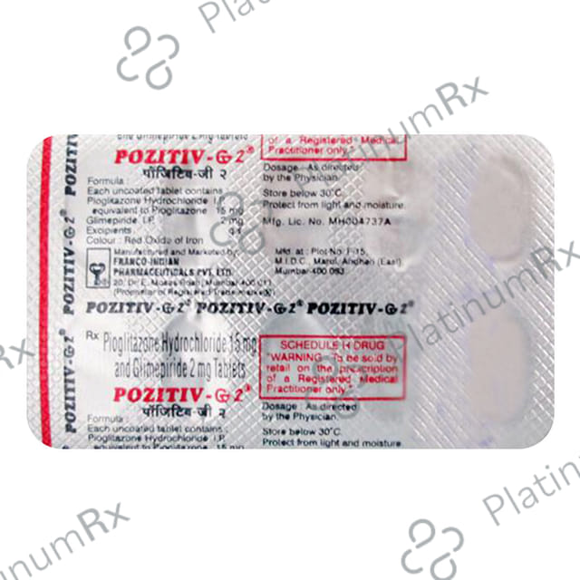 Pozitive G 15/2mg Tablet 10s