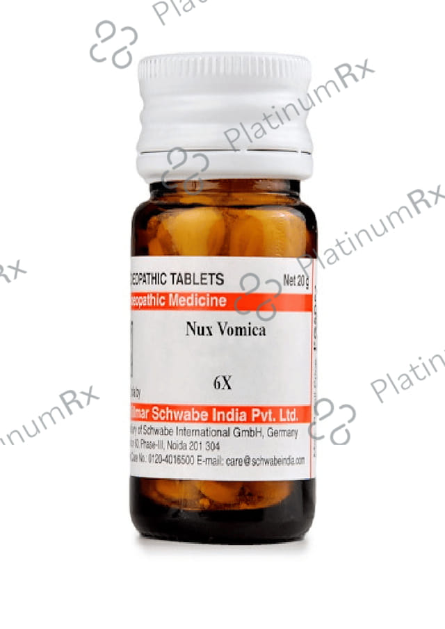 Dr Willmar Schwabe India Nux Vomica Trituration Tablet 6X