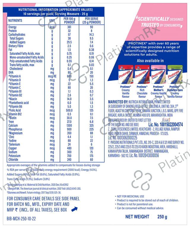 Protinex Mothers Drink Flavour Chocolate Powder 250gm