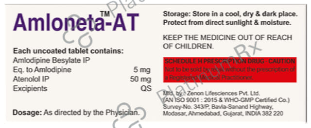 Amloneta AT 5/50mg Tablet 10s