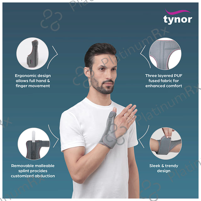 Tynor F 06 Thumb Spica Splint Universal 1s