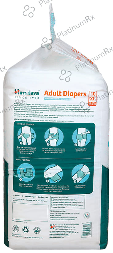 Himalaya Adult Diaper super absorbent super soft -Tape style Diaper XL