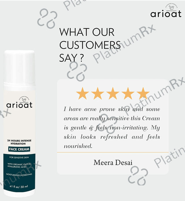 Arioat 24 Hours Intenydration Face Cream 30 ml