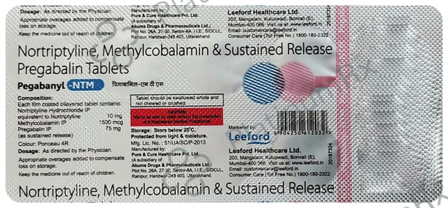 Pegabanyl NTM 75/10/1500mcg Tablet SR 10s