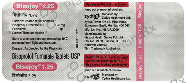 Bisojoy 1.25mg Tablet 10s