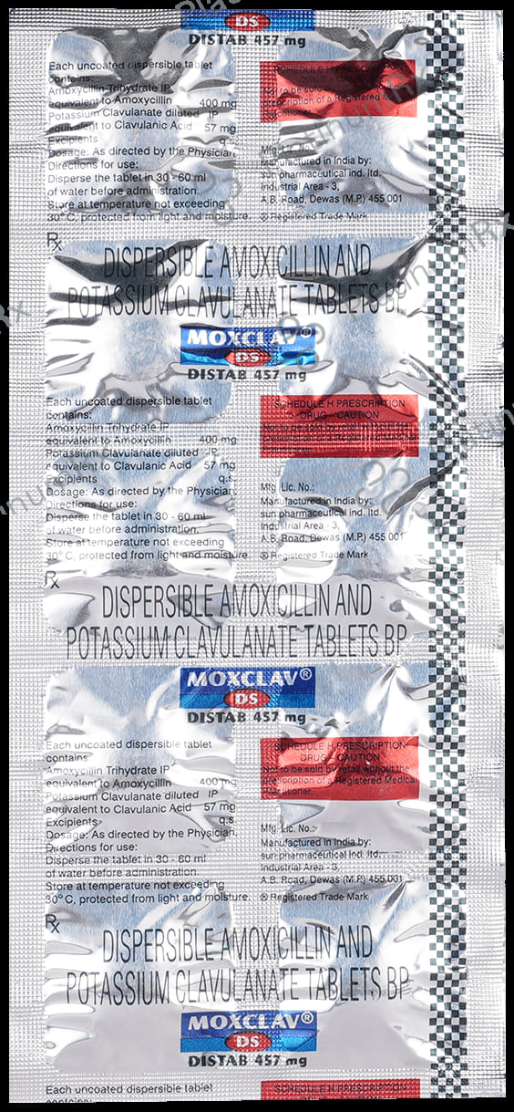 Moxclav DS 400/57mg Tablet 10s