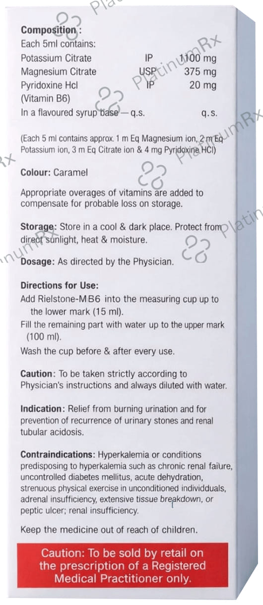 Rielstone MB6 Orange Oral Solution 200ml