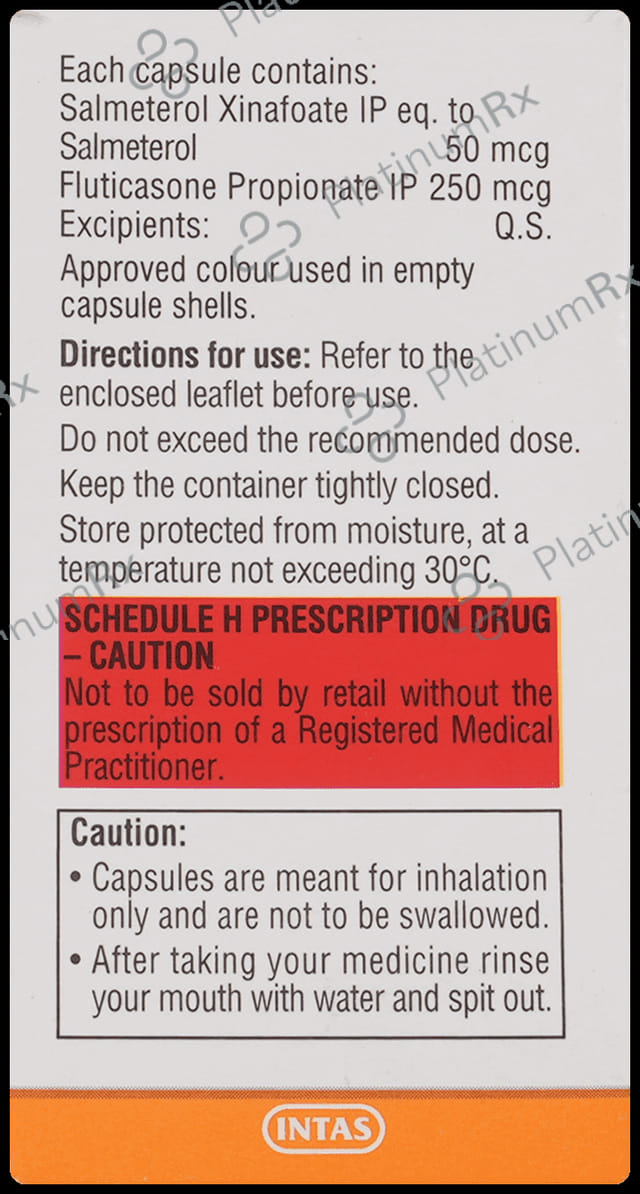 Quikhale SF 50mcg/250mcg Capsule 30s