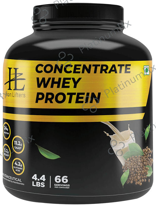 Iron Lifters Concentrate Whey Protien Powder Coffee 4 lb
