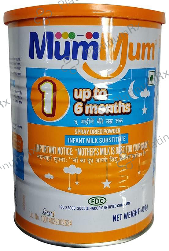 Mummum Powder Stage 1 Upto 6 Months - For Nutrition, Growth & Development 400 gm