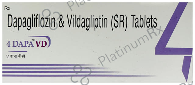 4 Dapa 10/100mg VD Tablet SR 10s