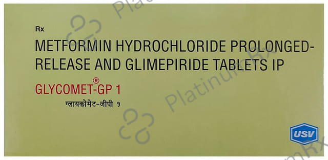 Glycomet GP 1/500mg Tablet PR 15s