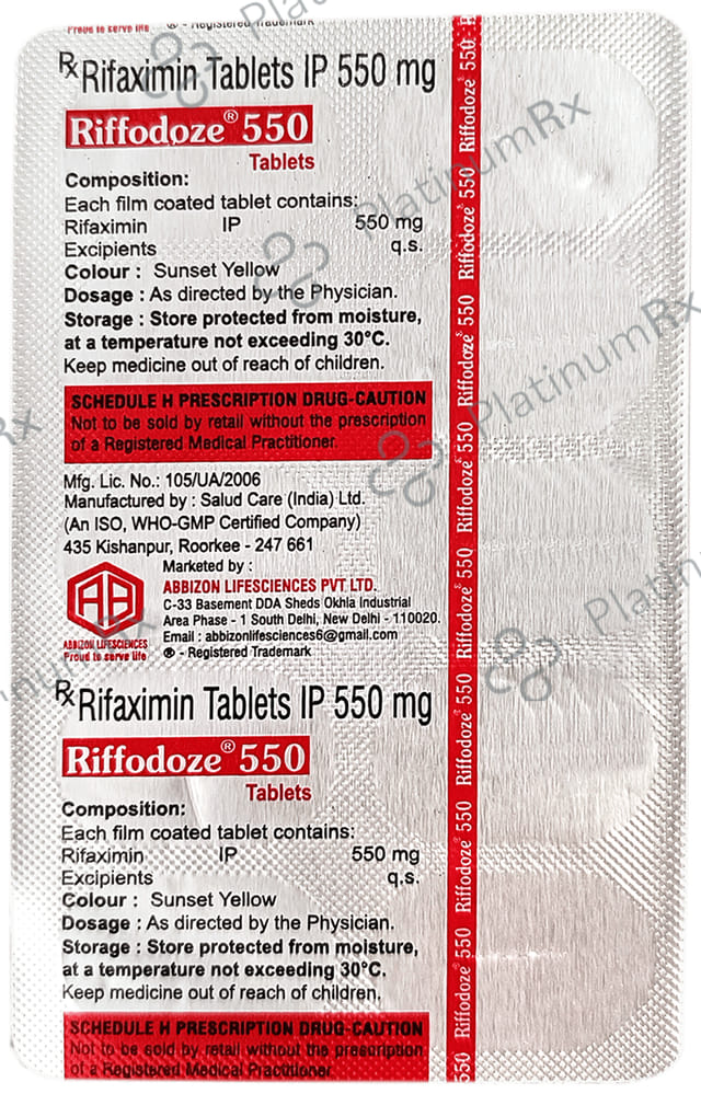 Riffodoze 550mg Tablet 10s