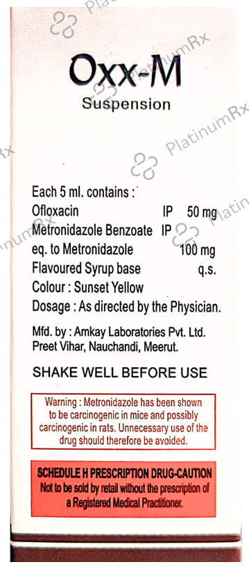 Oxx 100/50mg M Oral Suspension 60ml