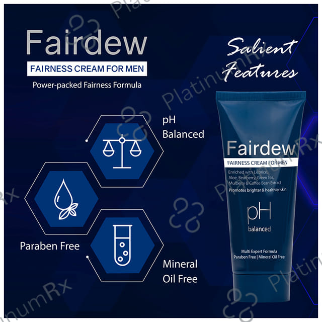 Fairdew PH Balanced Fairness Cream for Men (50gm Each) 4 Tube