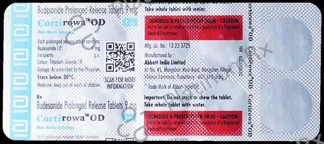 Cortirowa OD 9mg Tablet PR 10s