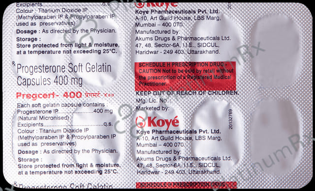 Pregcert 400mg Capsule 10s